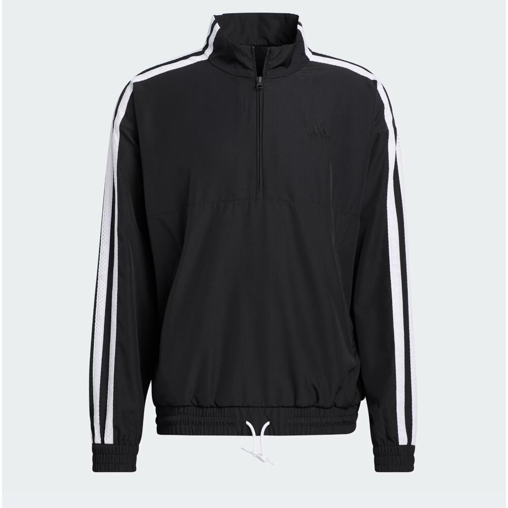 Adidas Men's Basketball Summer Legends‎ Black Windbreaker Size Medium